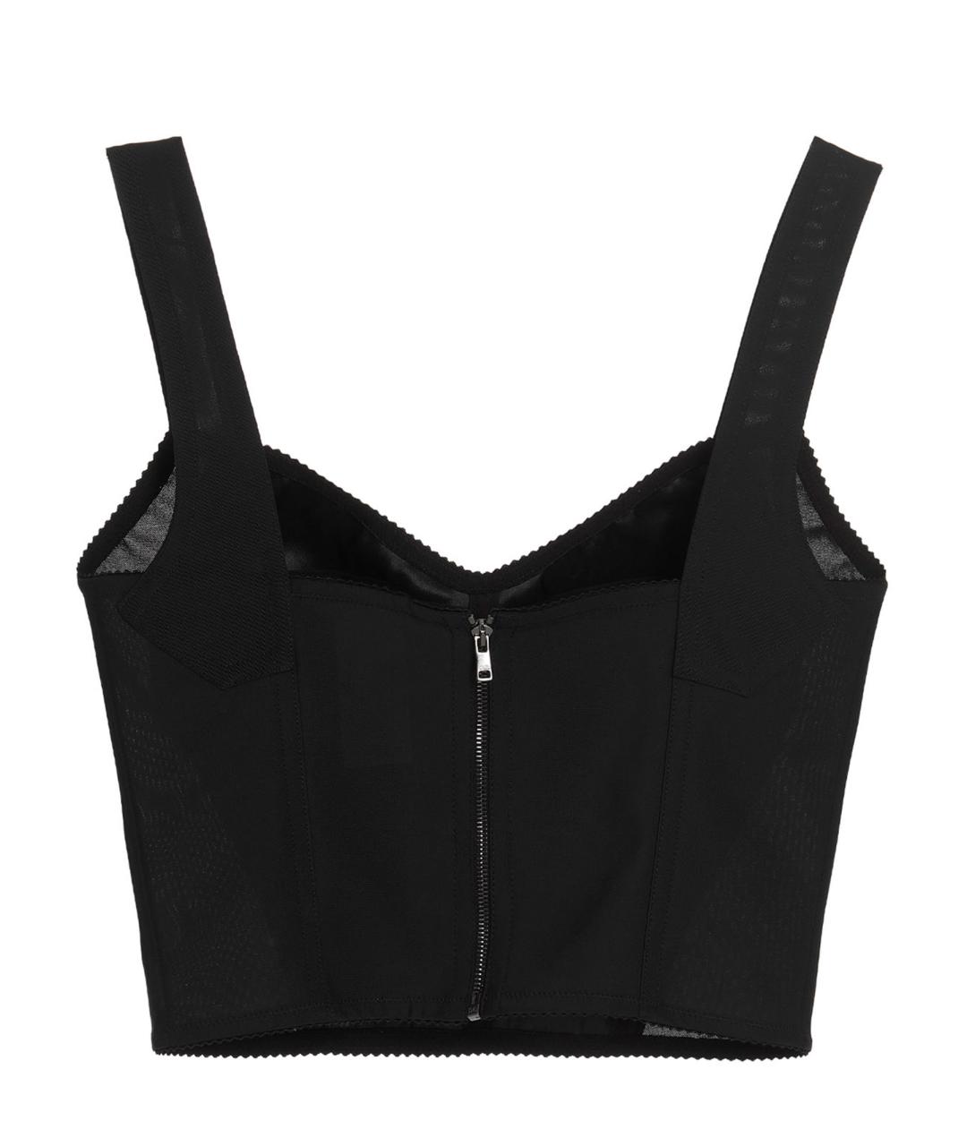 DOLCE&GABBANA Черная полиамидовая блузы, фото 2