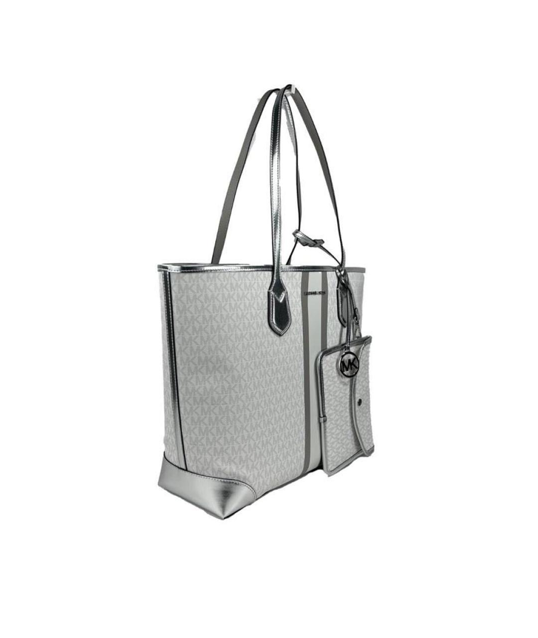 MICHAEL KORS Белая дорожная/спортивная сумка из искусственной кожи, фото 2