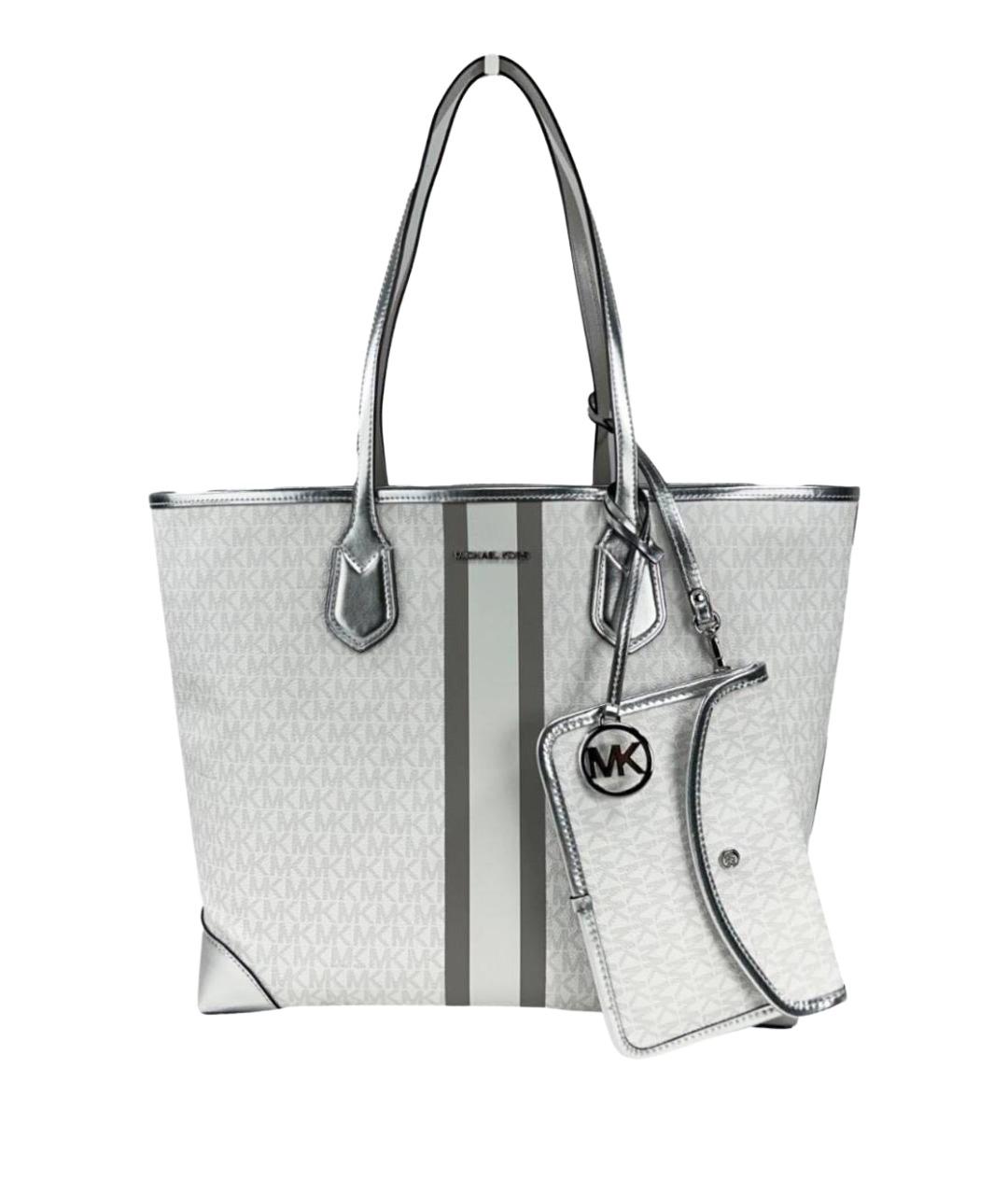 MICHAEL KORS Белая дорожная/спортивная сумка из искусственной кожи, фото 1