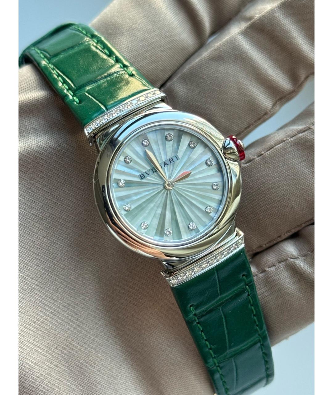 BVLGARI Белые металлические часы, фото 3