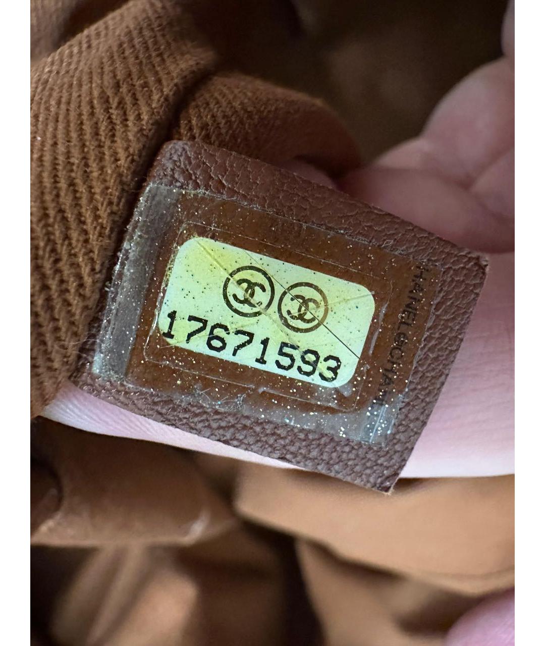 CHANEL Бордовая тканевая сумка тоут, фото 7