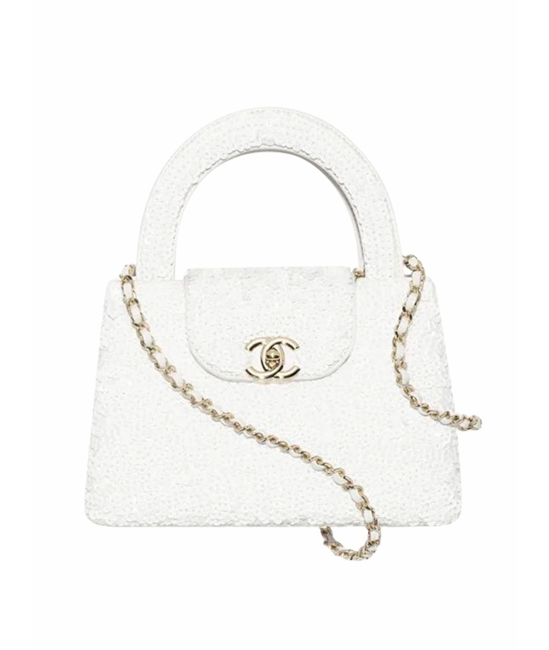 CHANEL Белая сумка через плечо, фото 1