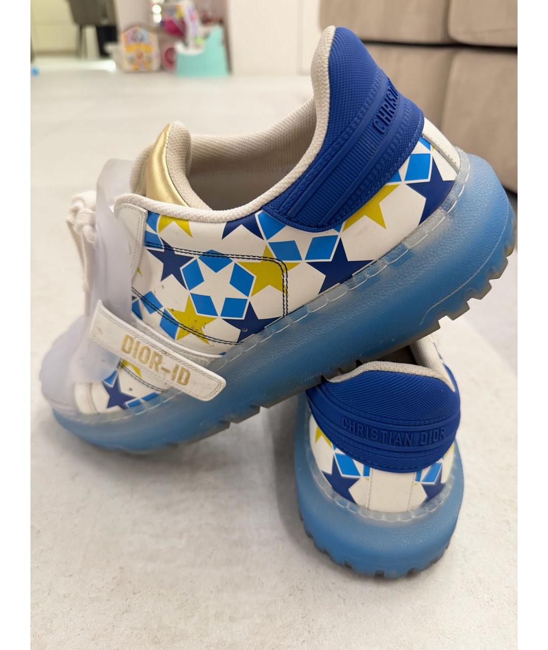 CHRISTIAN DIOR Мульти кожаные кроссовки, фото 4