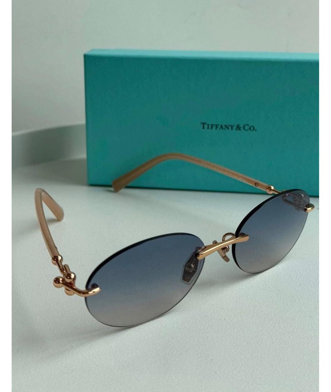 TIFFANY&CO Металлические солнцезащитные очки, фото 2