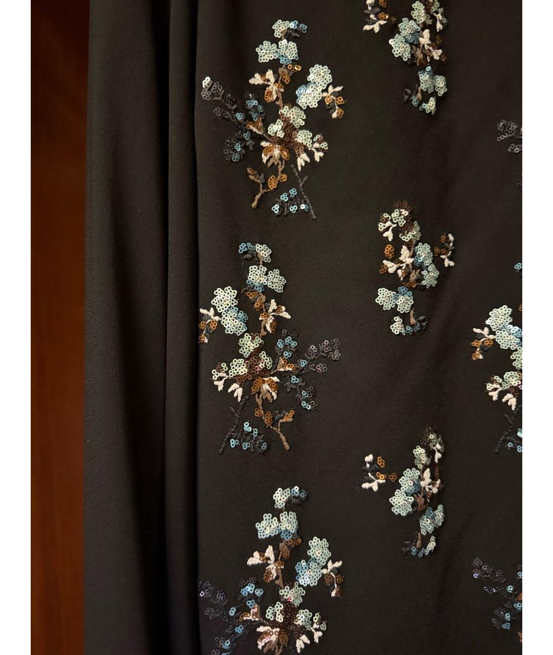 PRADA Черная вискозная юбка миди, фото 2