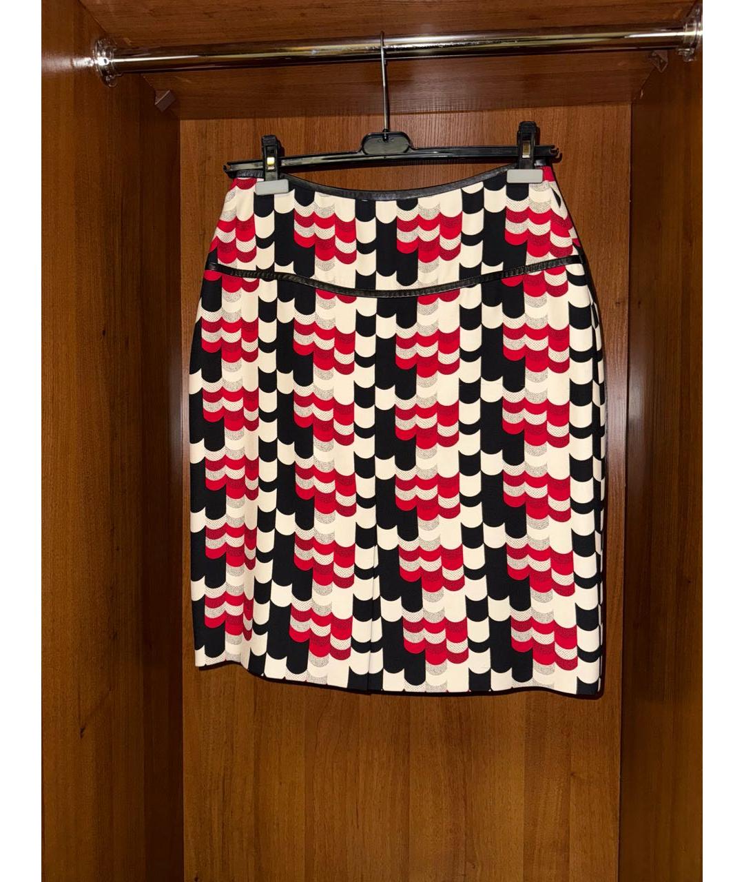 PRADA Мульти вискозная юбка миди, фото 2