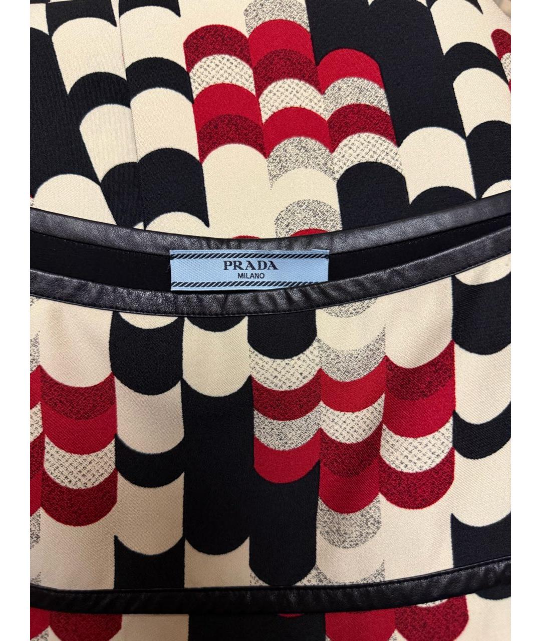 PRADA Мульти вискозная юбка миди, фото 4