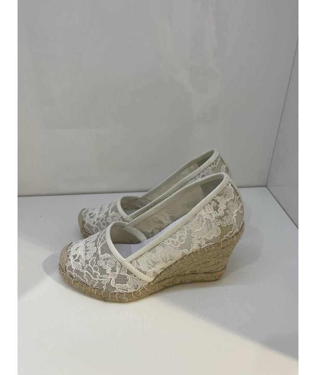 LE SILLA Белые текстильные босоножки, фото 4