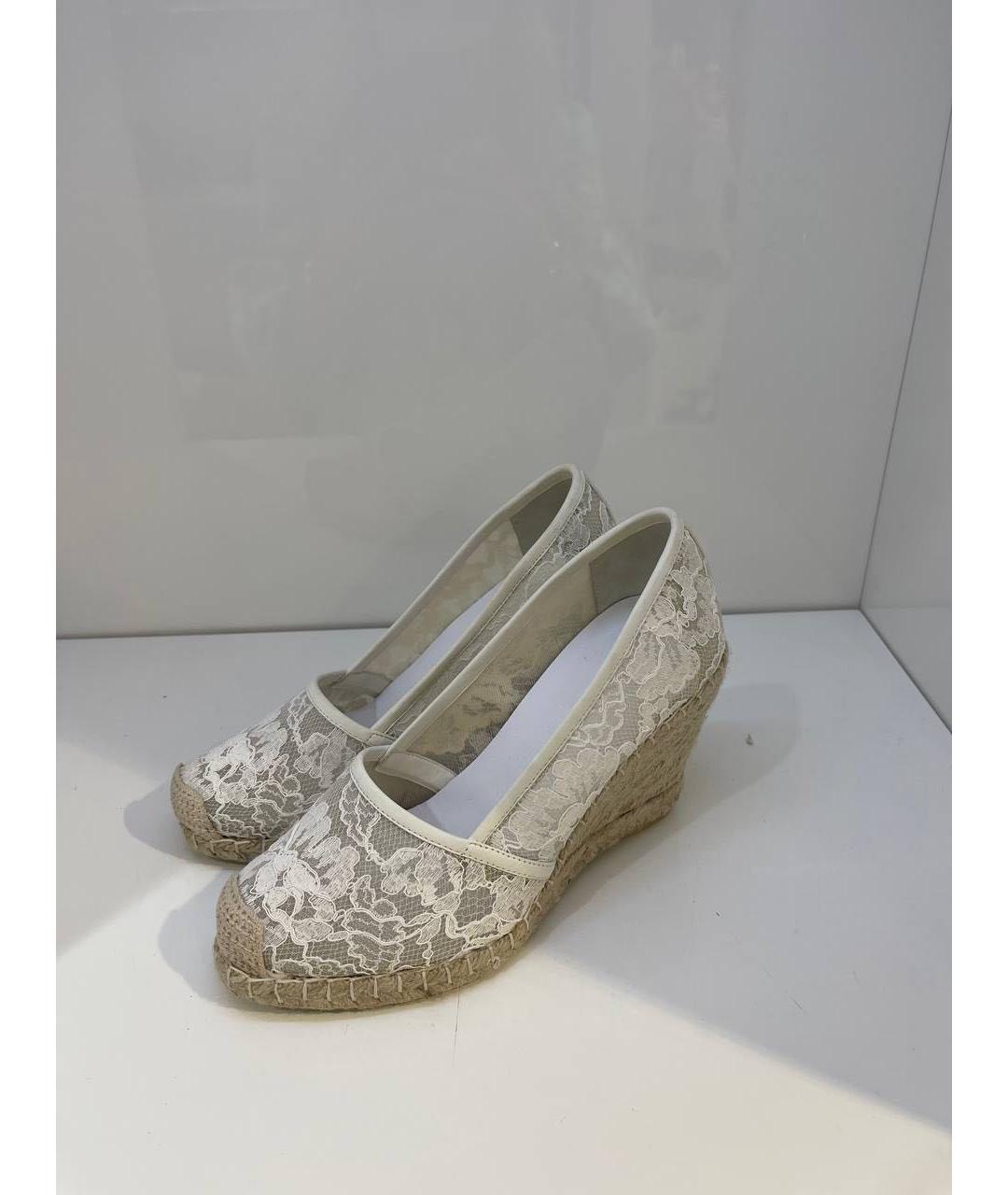 LE SILLA Белые текстильные босоножки, фото 3