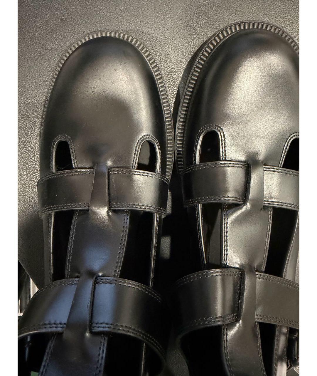 CHRISTIAN DIOR Черные кожаные сапоги, фото 4