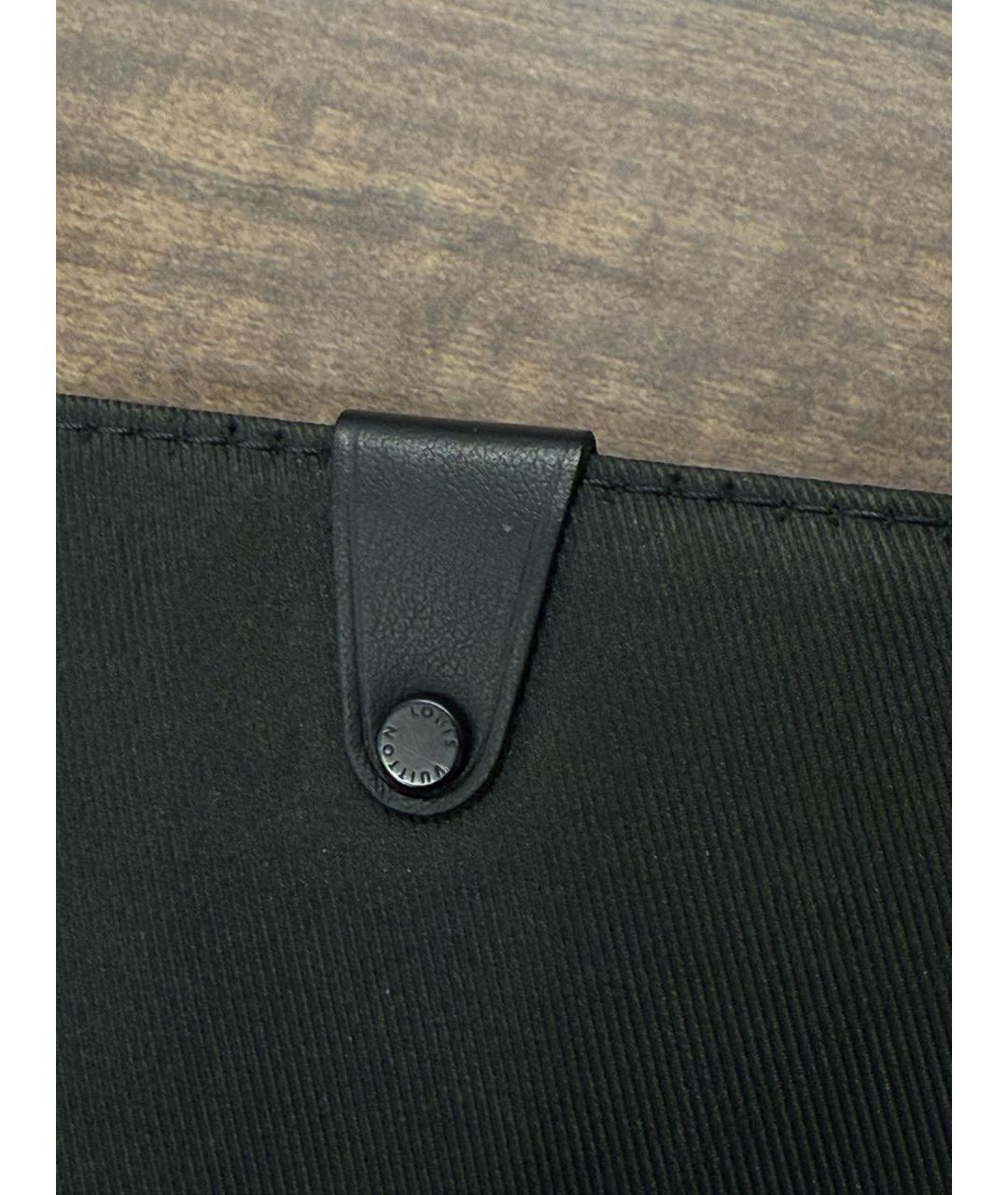 LOUIS VUITTON Черная кожаная сумка на плечо, фото 5