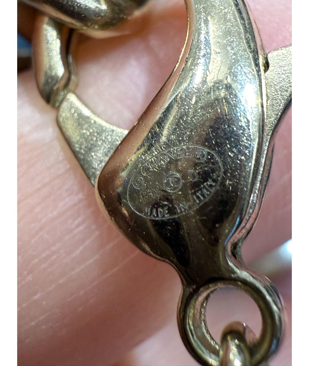 CHANEL Золотое металлическое колье, фото 5