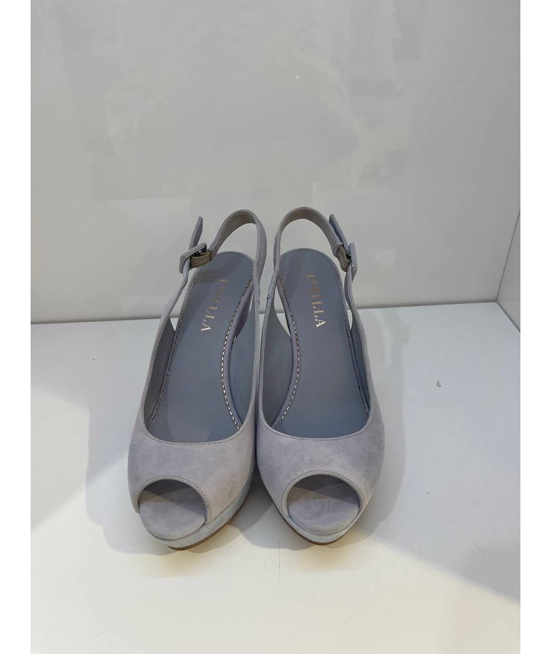 LE SILLA Серые замшевые босоножки, фото 2
