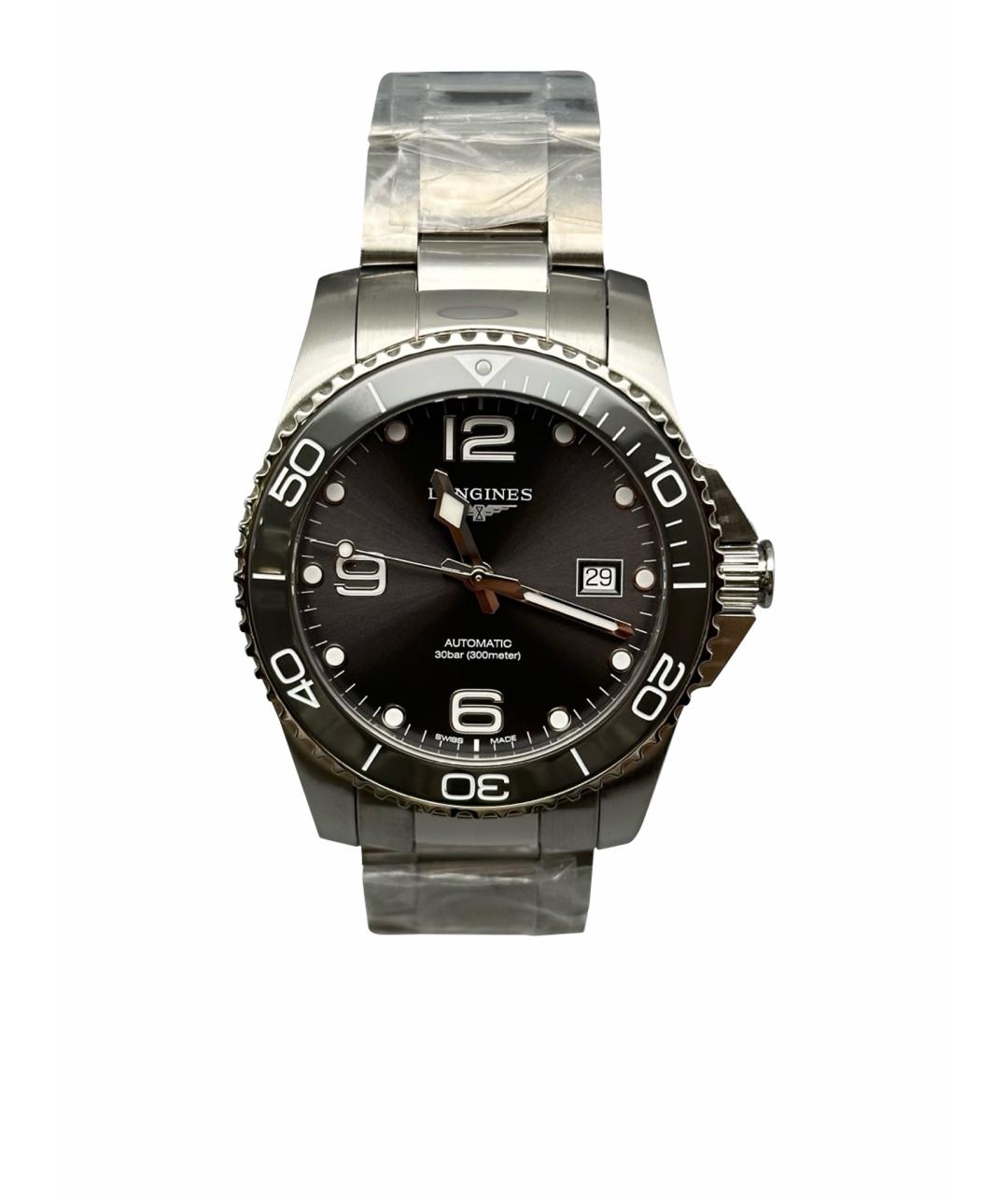 LONGINES Черные металлические часы, фото 1