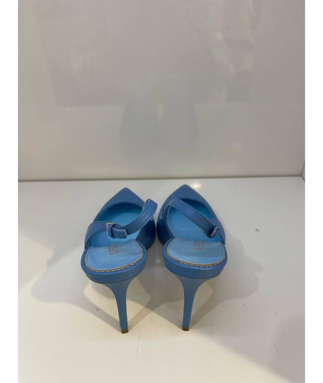 LE SILLA Синие кожаные туфли, фото 3