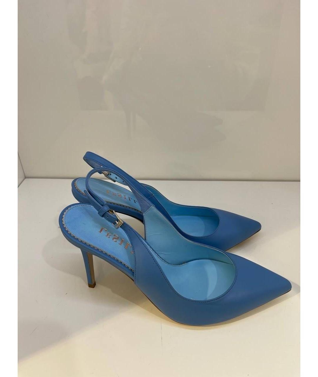 LE SILLA Синие кожаные туфли, фото 5