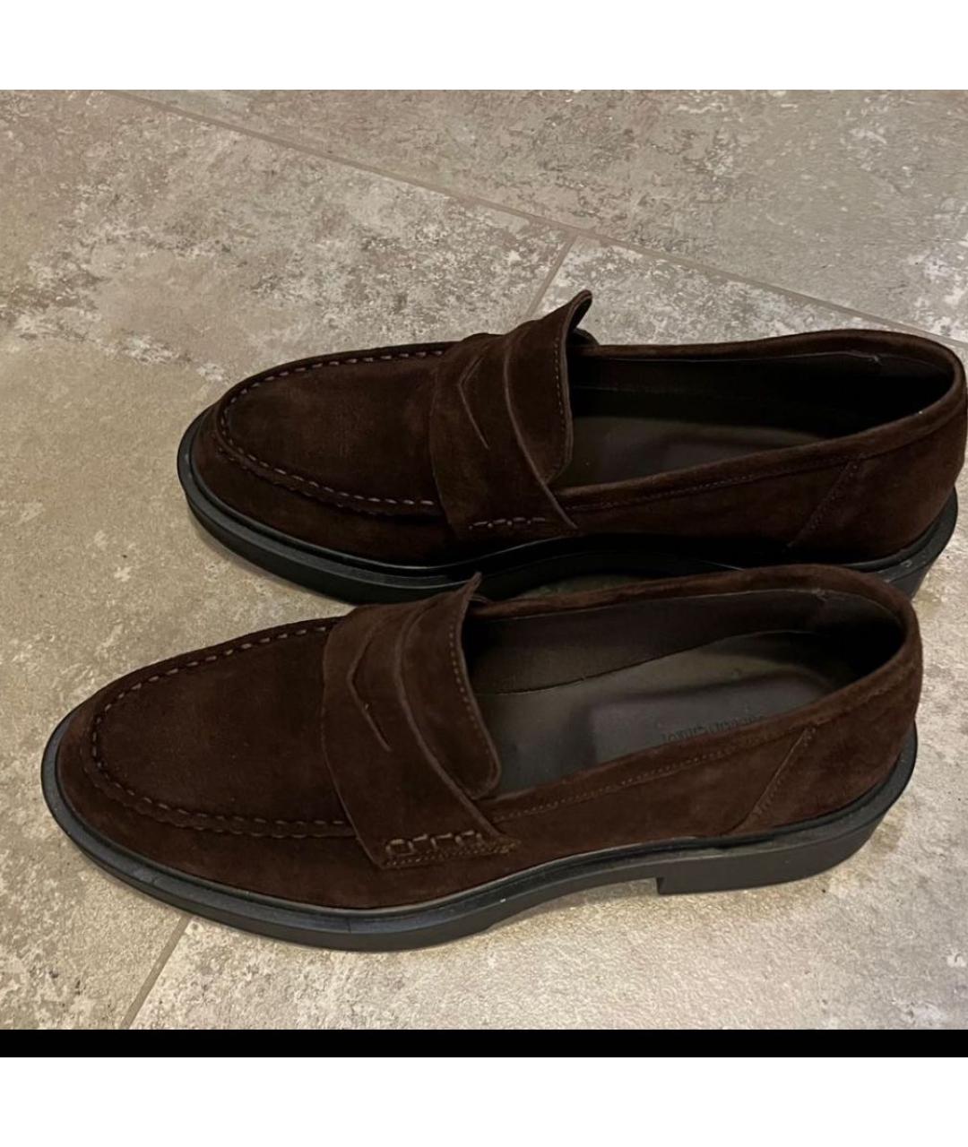 'S MAX MARA Коричневые замшевые брогги и оксфорды, фото 3