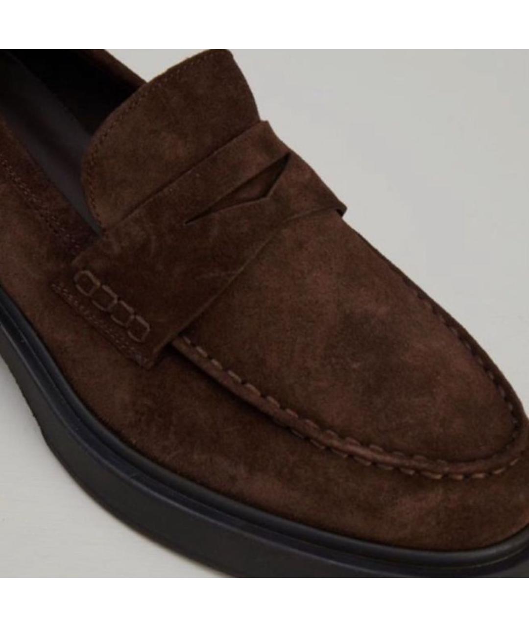 'S MAX MARA Коричневые замшевые брогги и оксфорды, фото 6