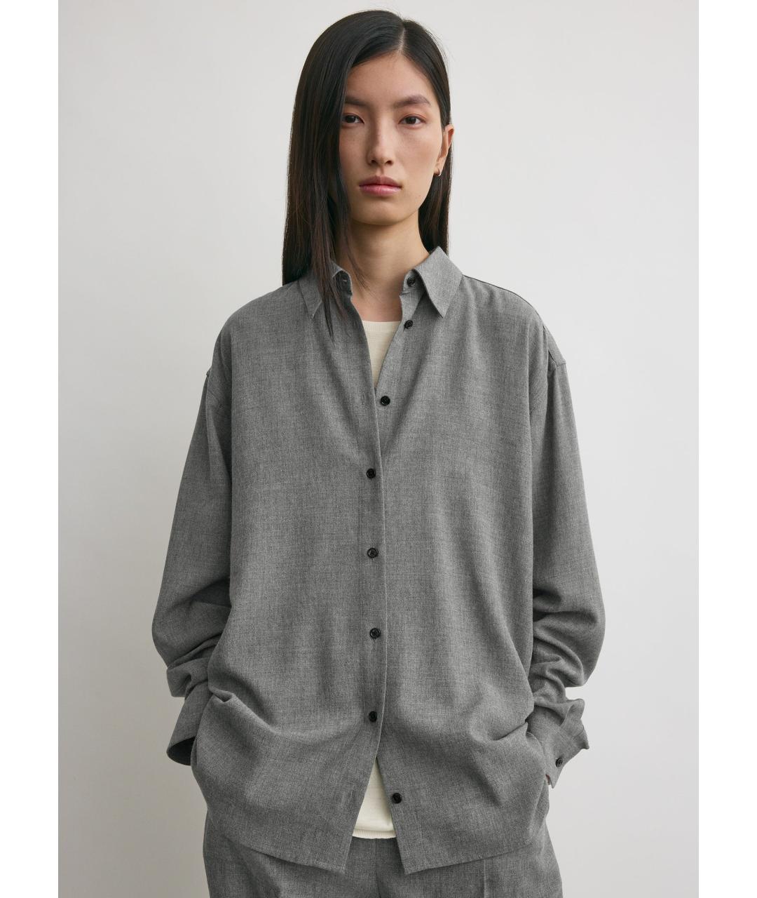 TOTEME Серый вискозный костюм с брюками, фото 6