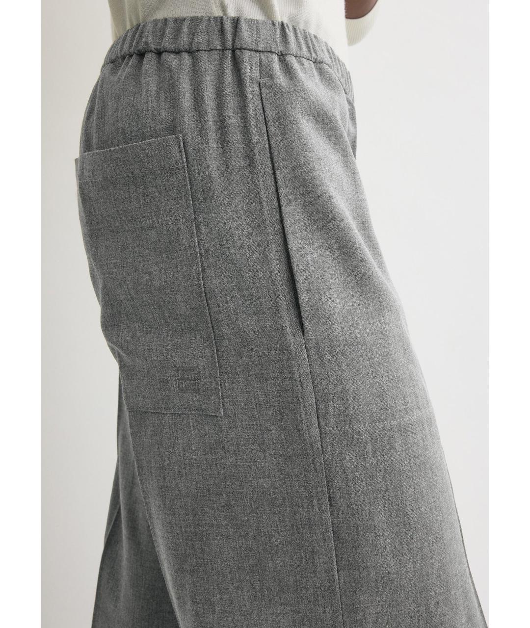 TOTEME Серый вискозный костюм с брюками, фото 7