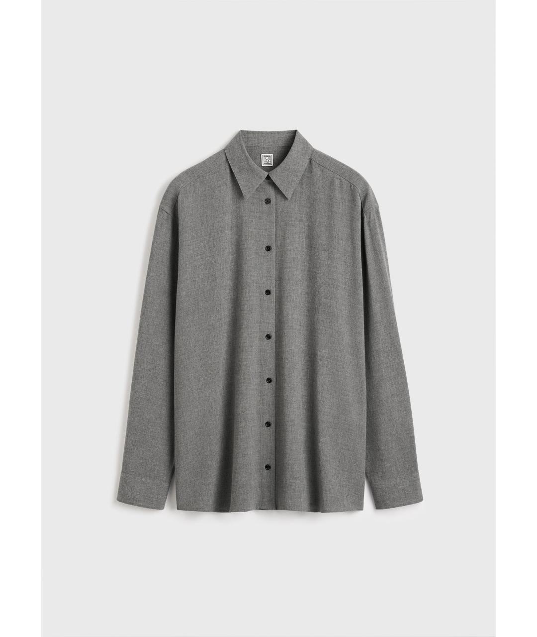 TOTEME Серый вискозный костюм с брюками, фото 8