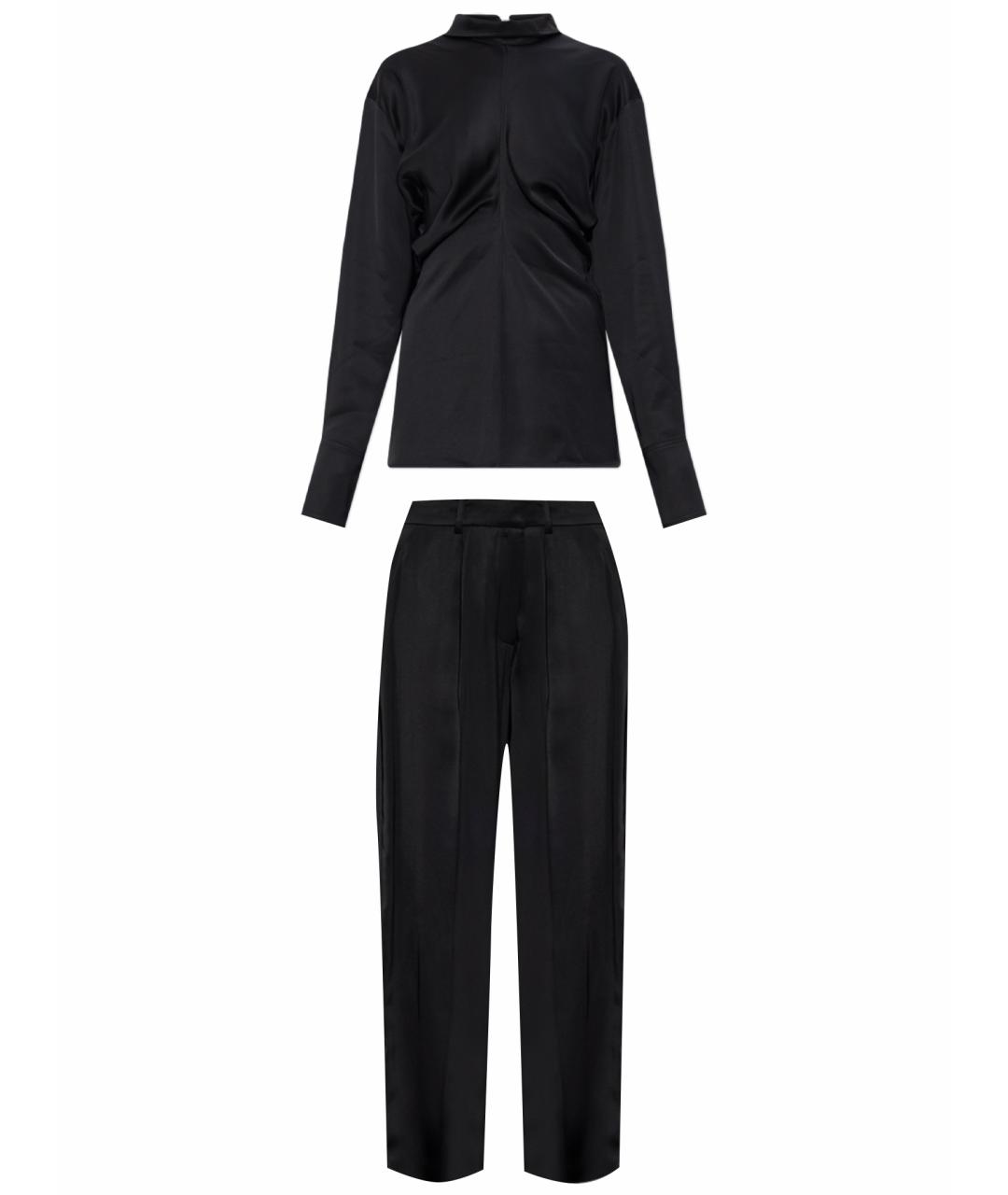 TOTEME Черный вискозный костюм с брюками, фото 1