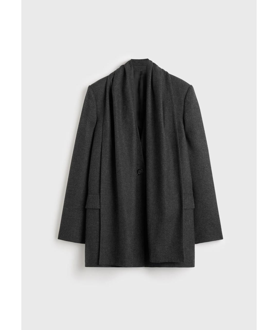 TOTEME Антрацитовый вискозный костюм с брюками, фото 3