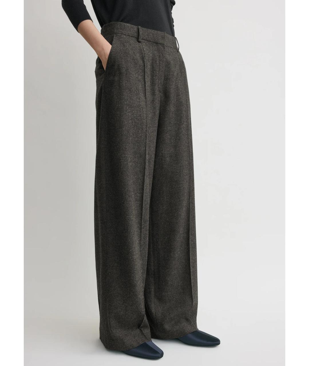 TOTEME Антрацитовый вискозный костюм с брюками, фото 8