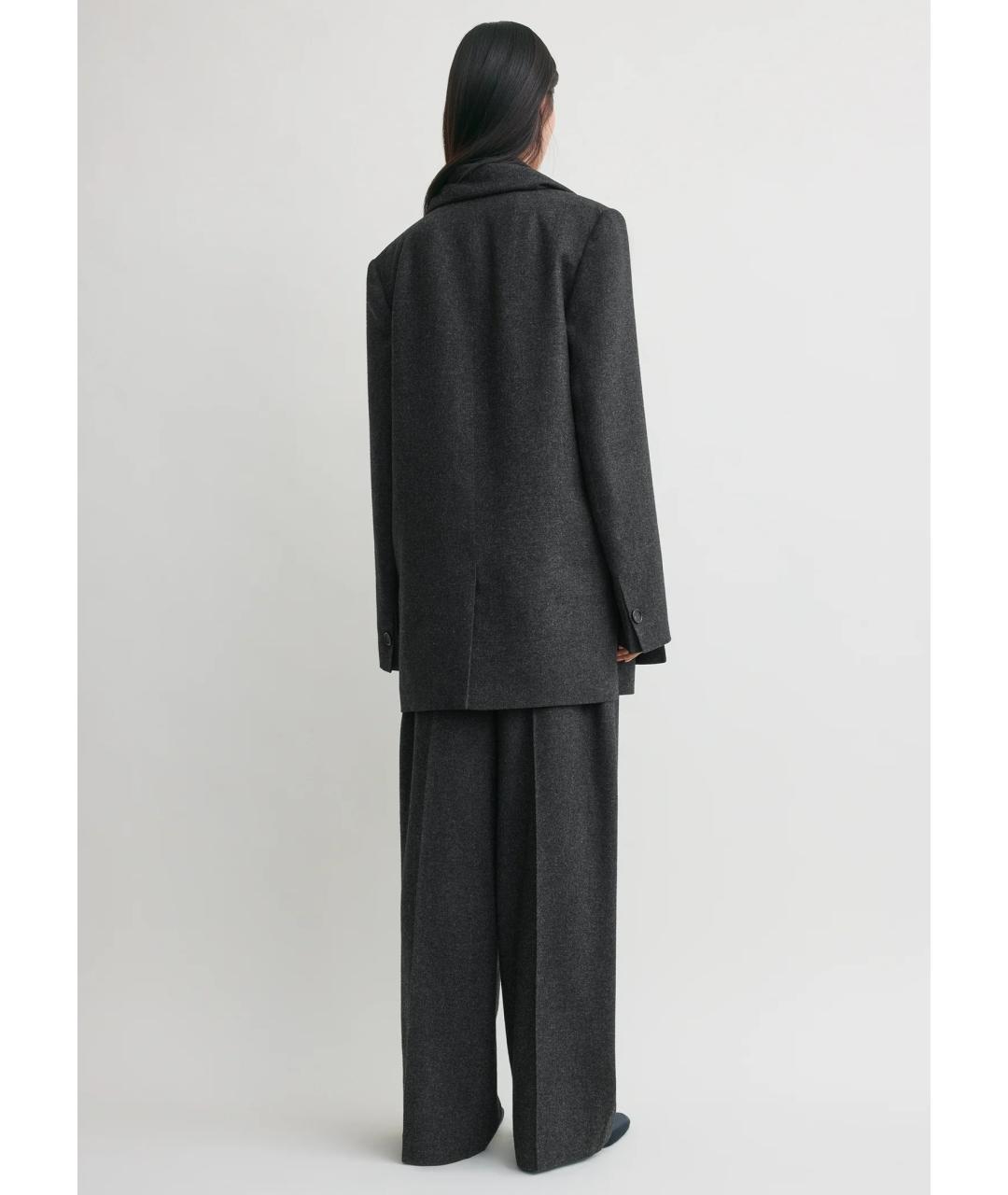 TOTEME Антрацитовый вискозный костюм с брюками, фото 6