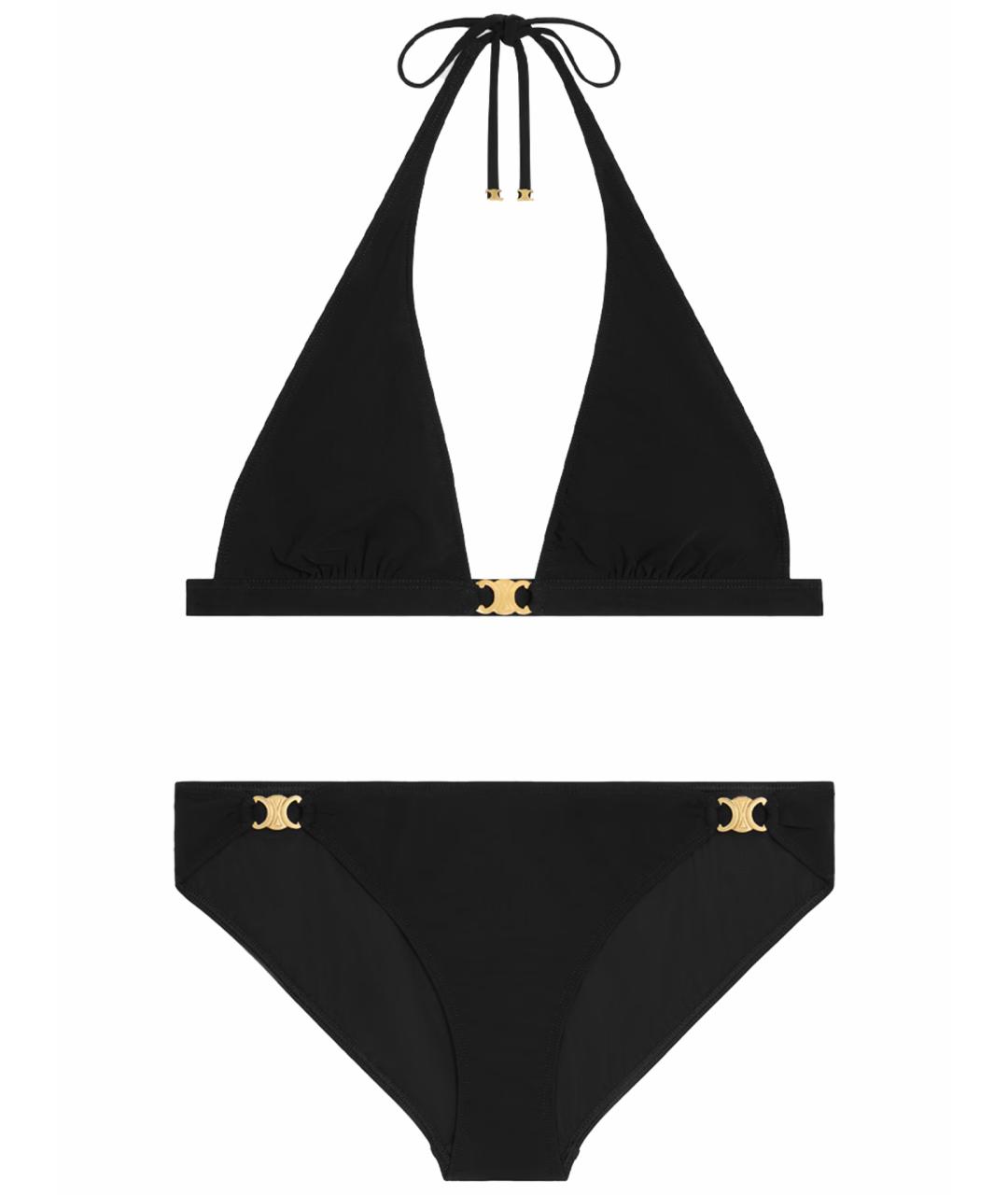 CELINE Черный полиамидовый купальник, фото 1