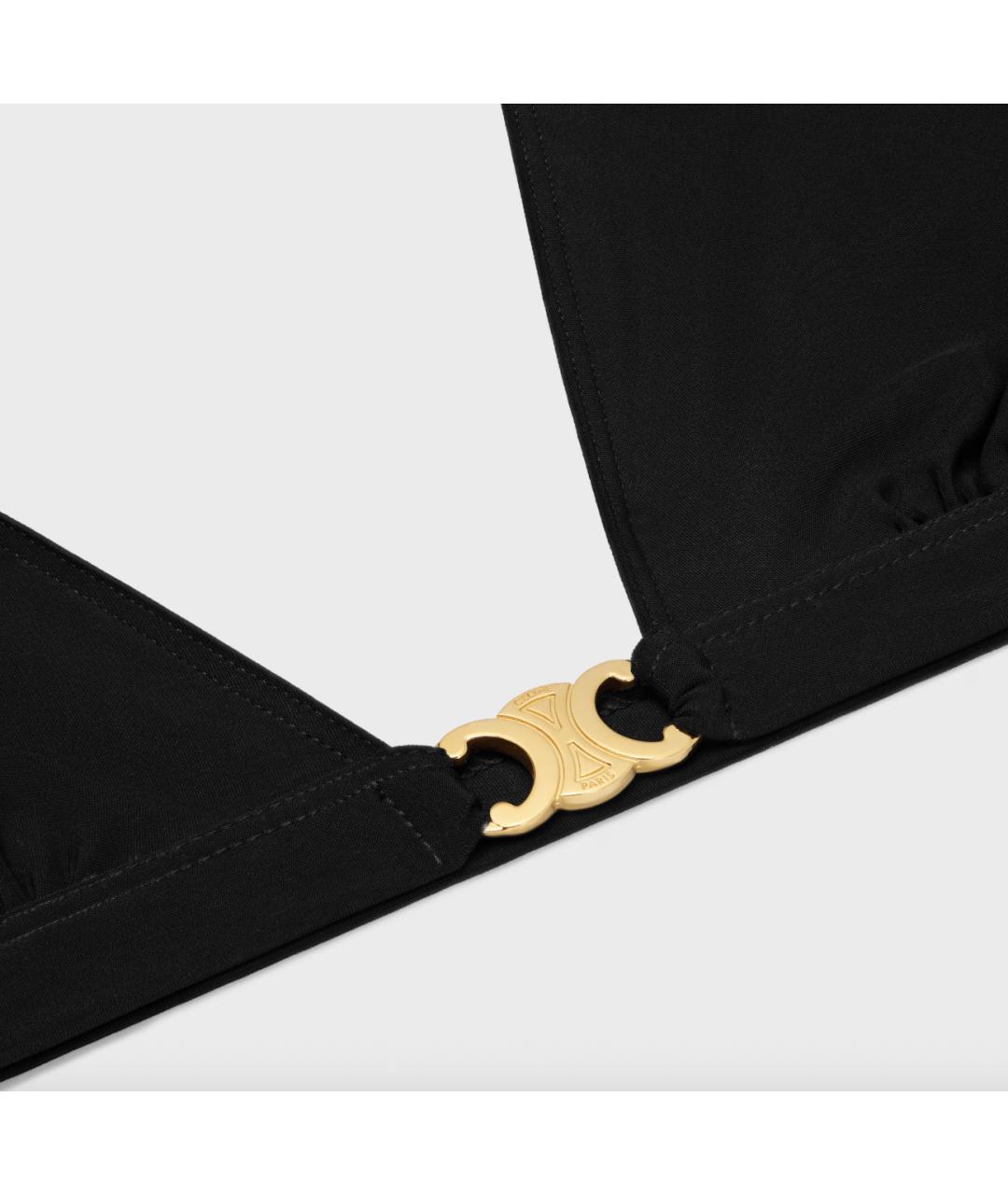 CELINE Черный полиамидовый купальник, фото 6