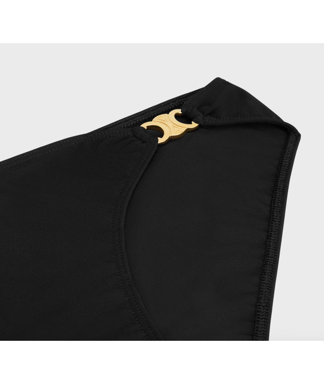 CELINE Черный полиамидовый купальник, фото 5