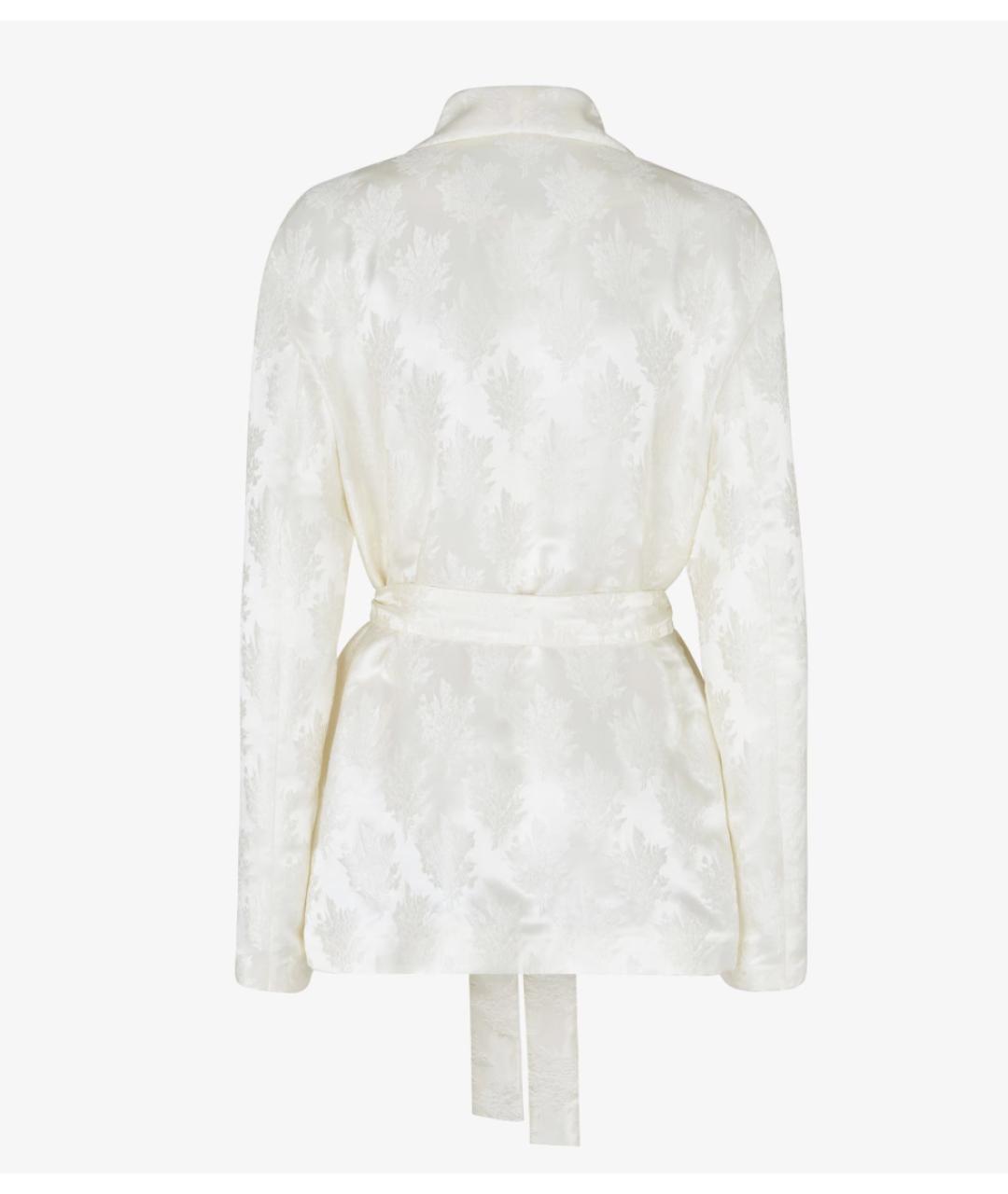 FENDI Белый шелковый костюм с юбками, фото 2