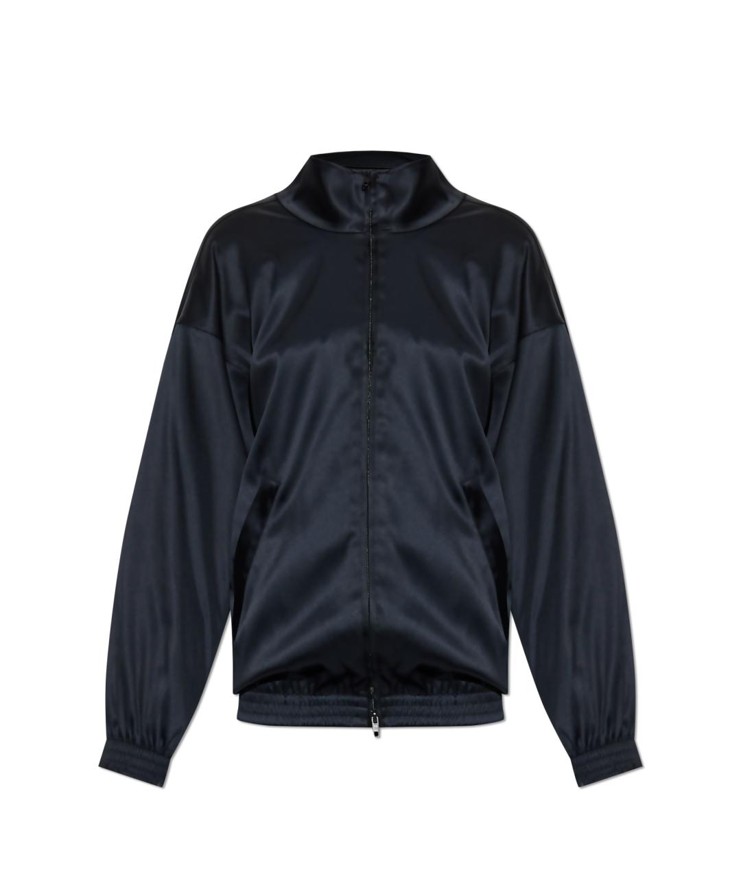 BALENCIAGA Черный ацетатный костюм с брюками, фото 4