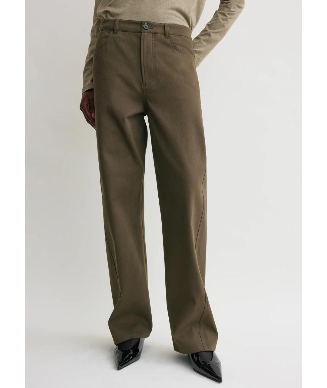 TOTEME Хаки хлопковый костюм с брюками, фото 7