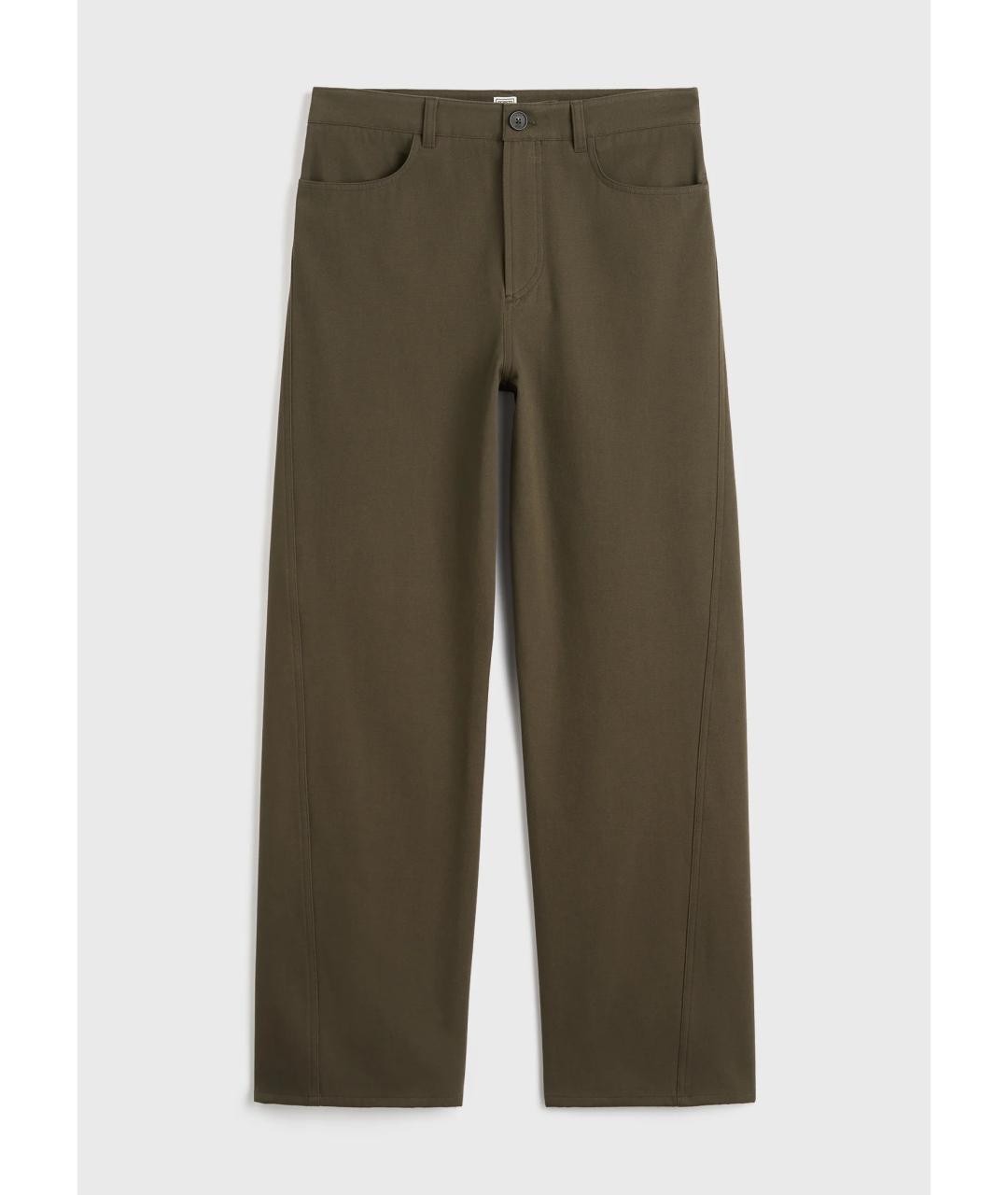 TOTEME Хаки хлопковый костюм с брюками, фото 2