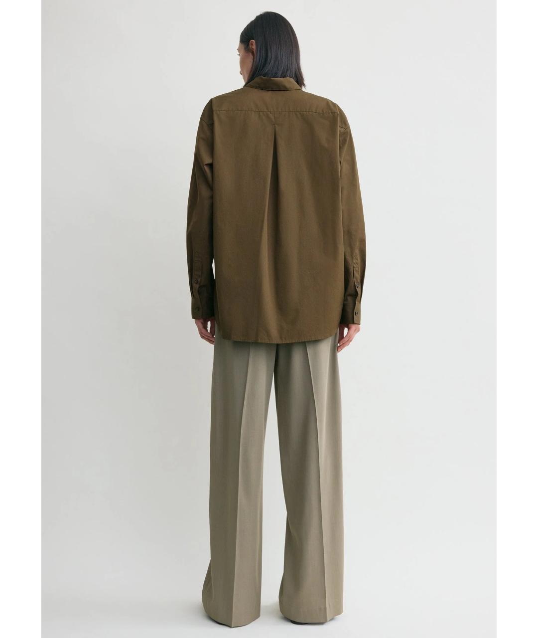 TOTEME Хаки хлопковый костюм с брюками, фото 5