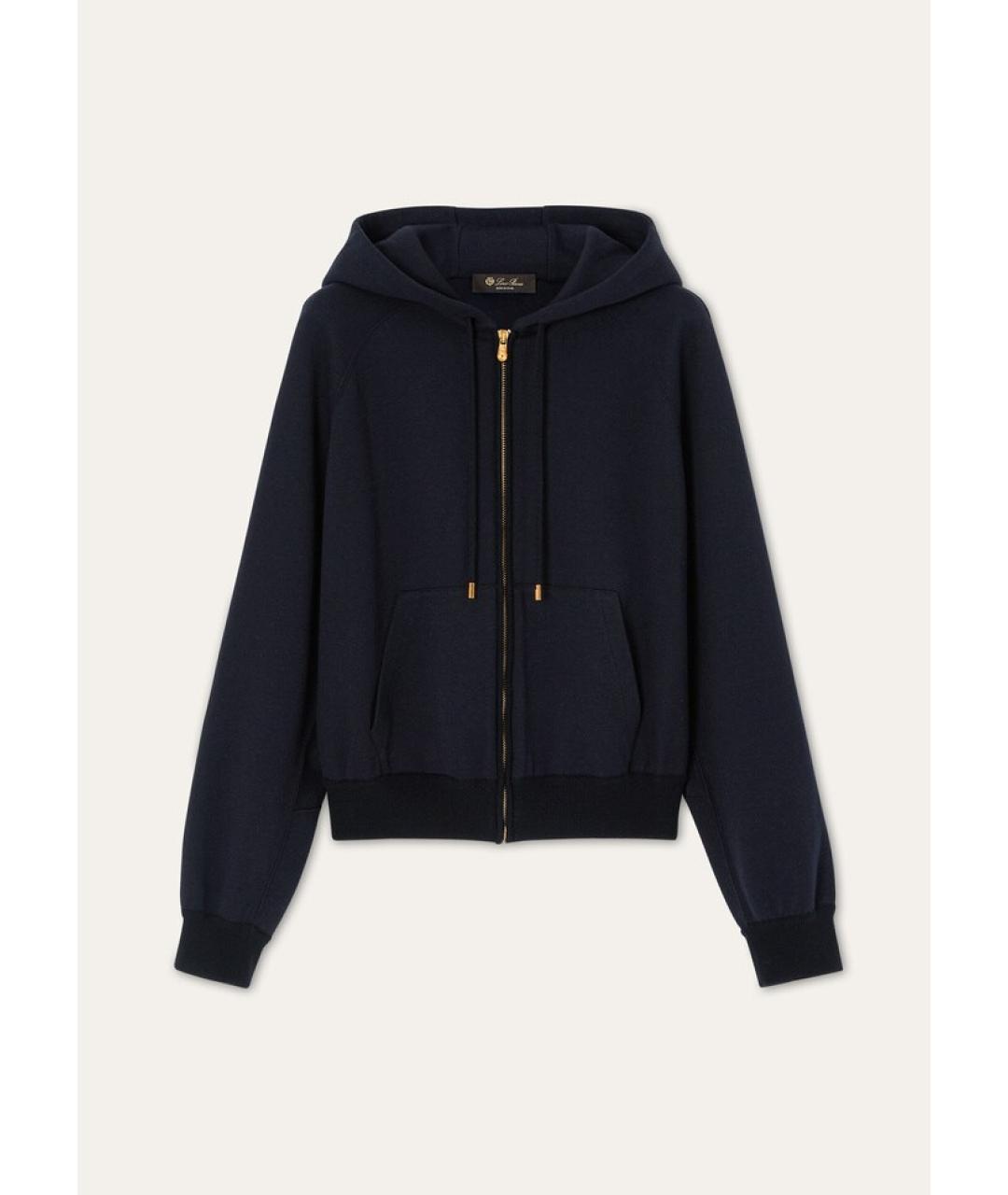 LORO PIANA Темно-синий хлопковый костюм с брюками, фото 7