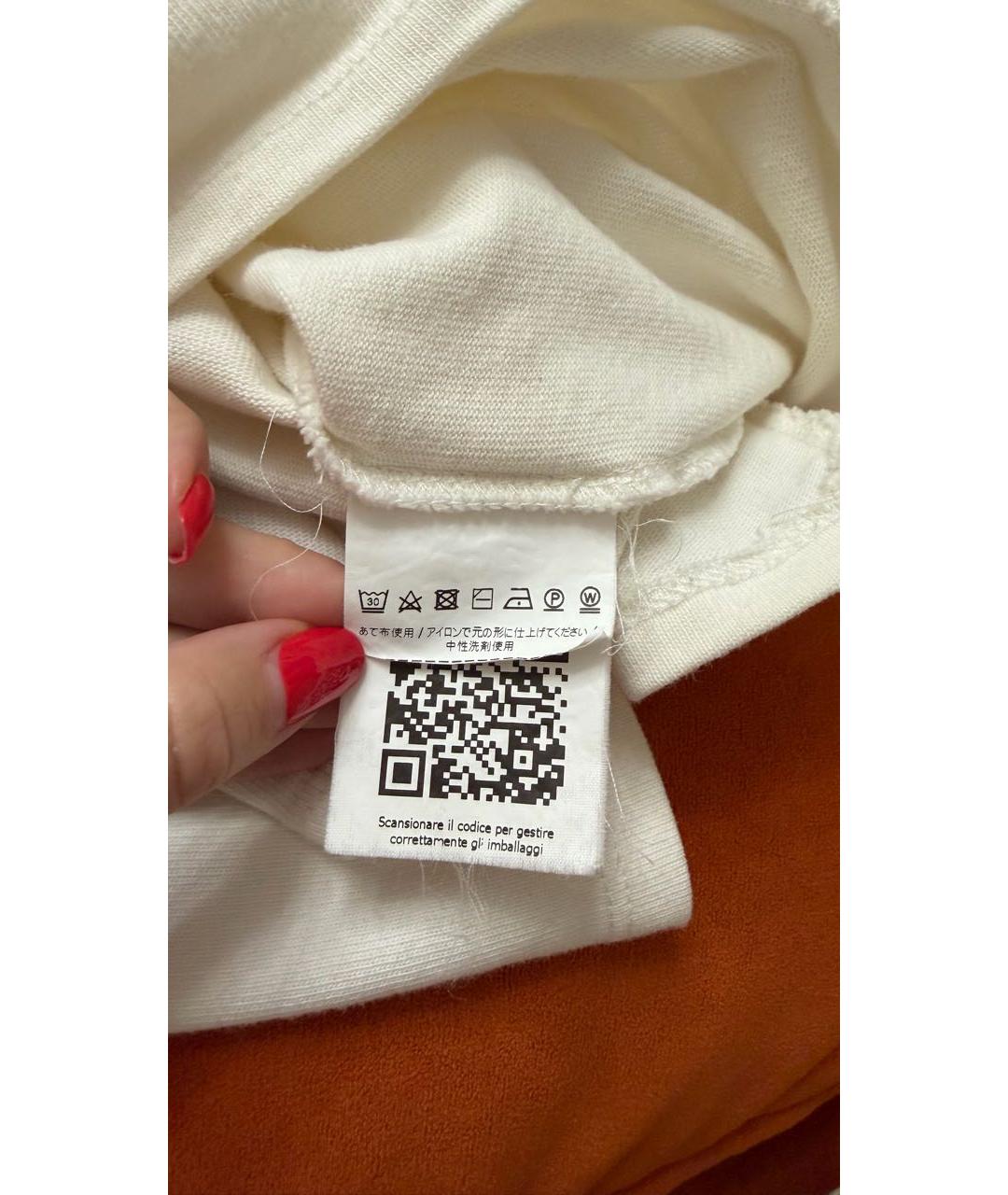 WEEKEND MAX MARA Белый хлопковый джемпер / свитер, фото 5