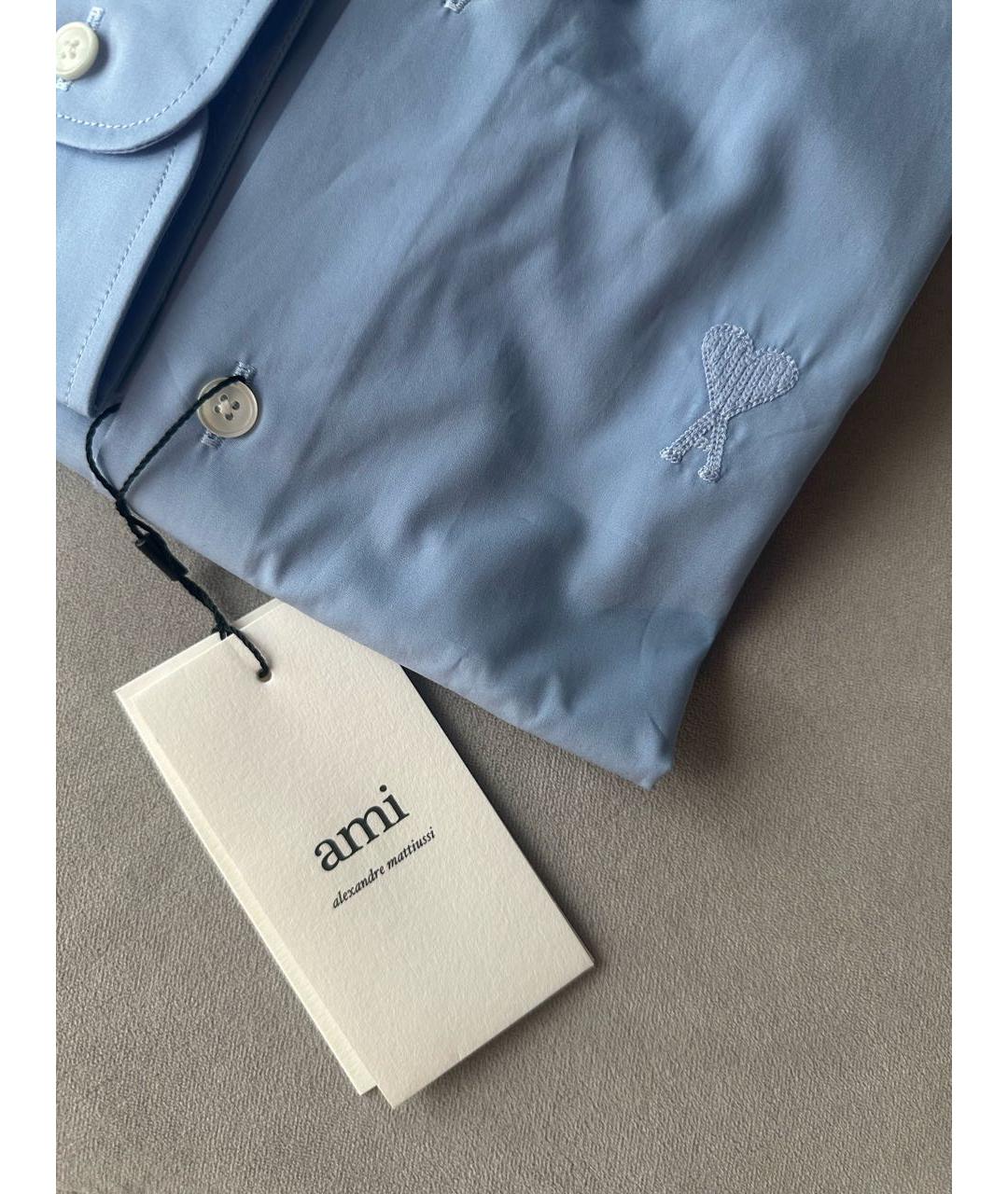 Ami Paris Голубая хлопковая рубашка, фото 3