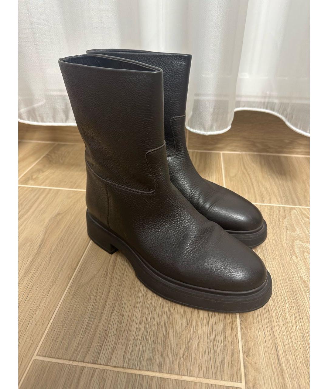 12 STOREEZ Коричневые кожаные ботинки, фото 2