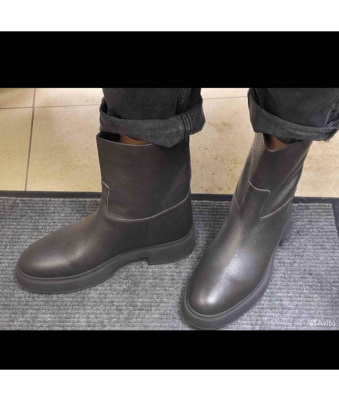 12 STOREEZ Коричневые кожаные ботинки, фото 3