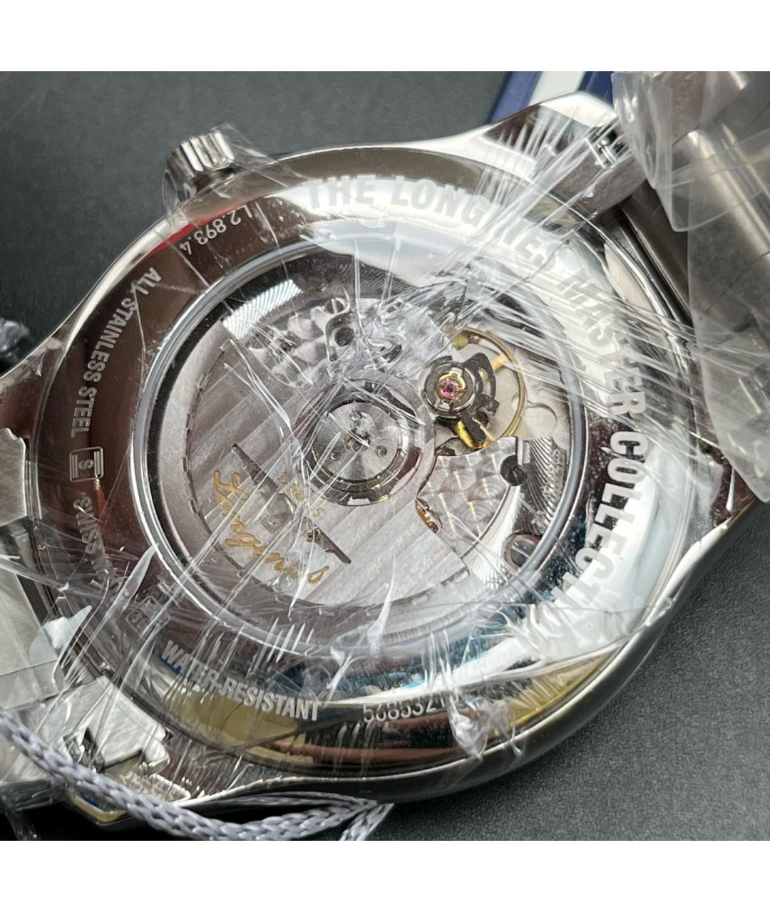 LONGINES Черные металлические часы, фото 8