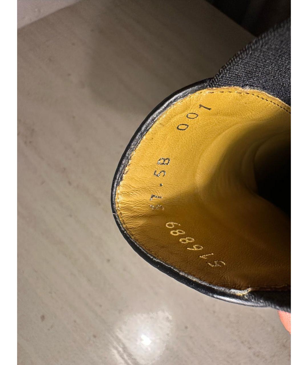 RALPH LAUREN Черные кожаные ботильоны, фото 6