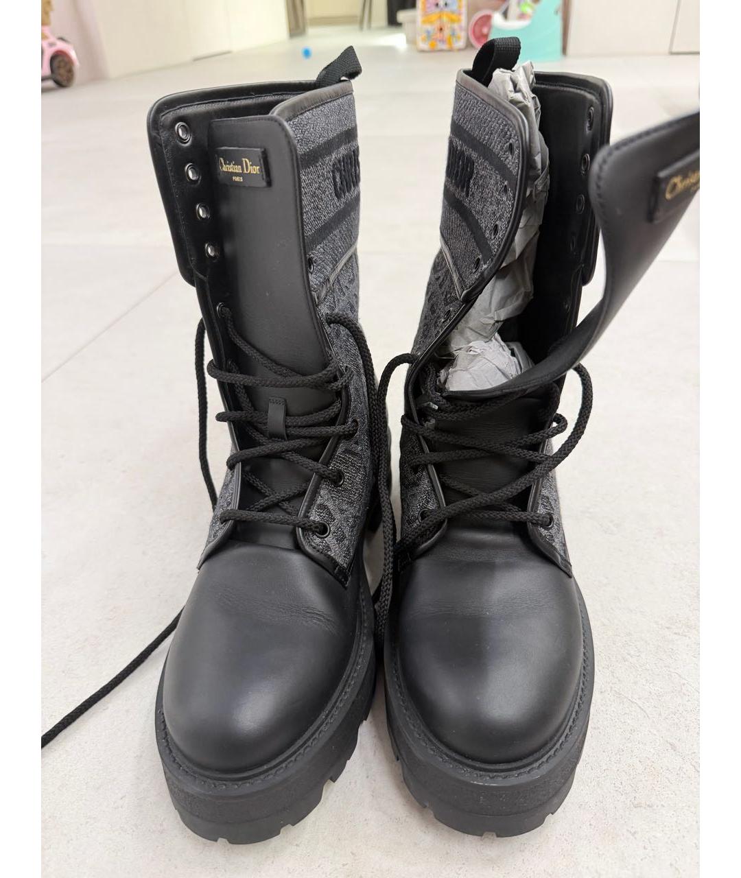 CHRISTIAN DIOR Черные ботинки, фото 3