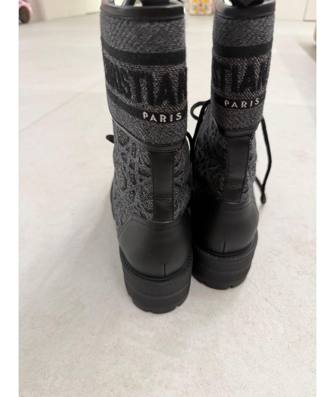 CHRISTIAN DIOR Черные ботинки, фото 4