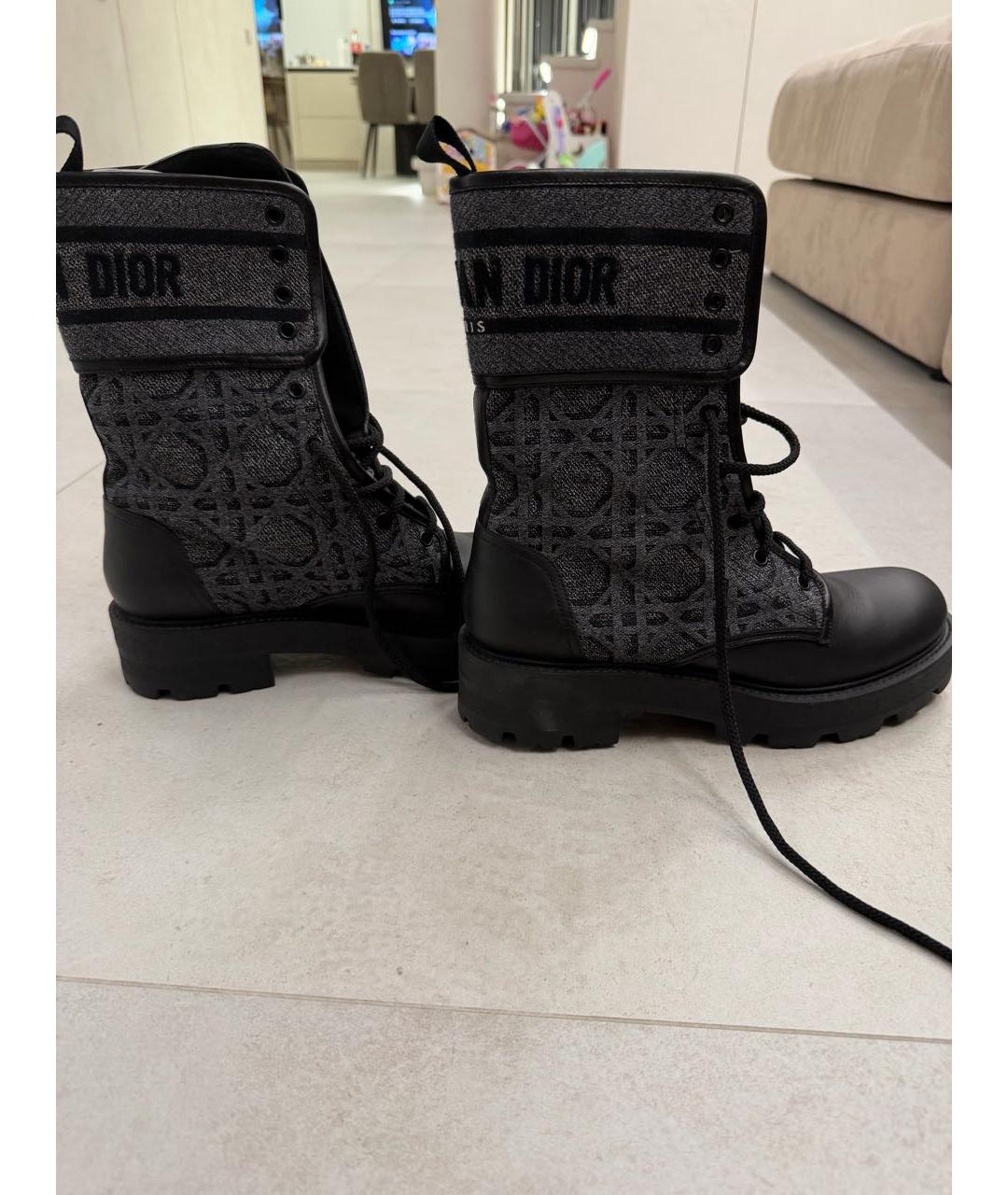 CHRISTIAN DIOR Черные ботинки, фото 5