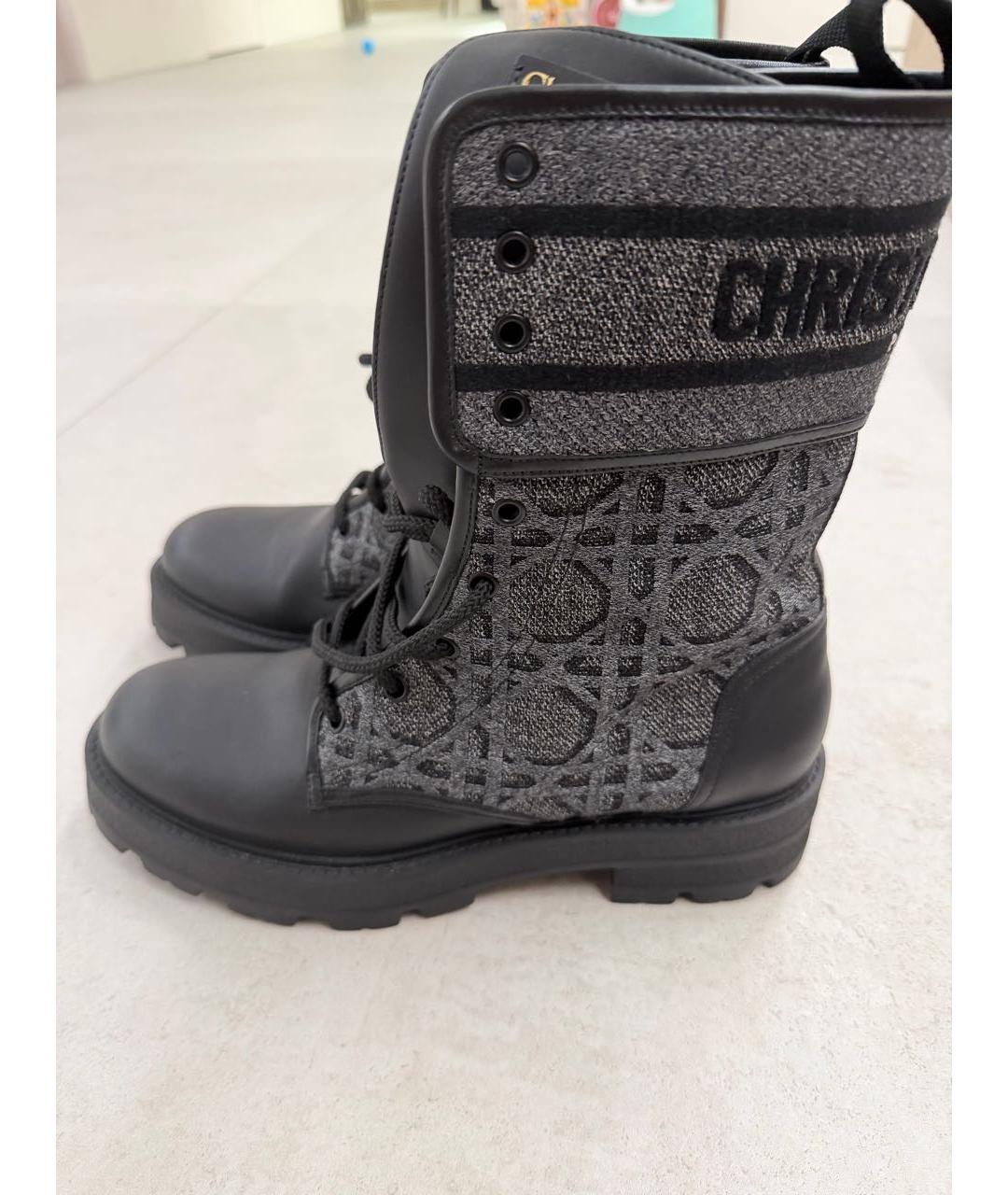 CHRISTIAN DIOR Черные ботинки, фото 2