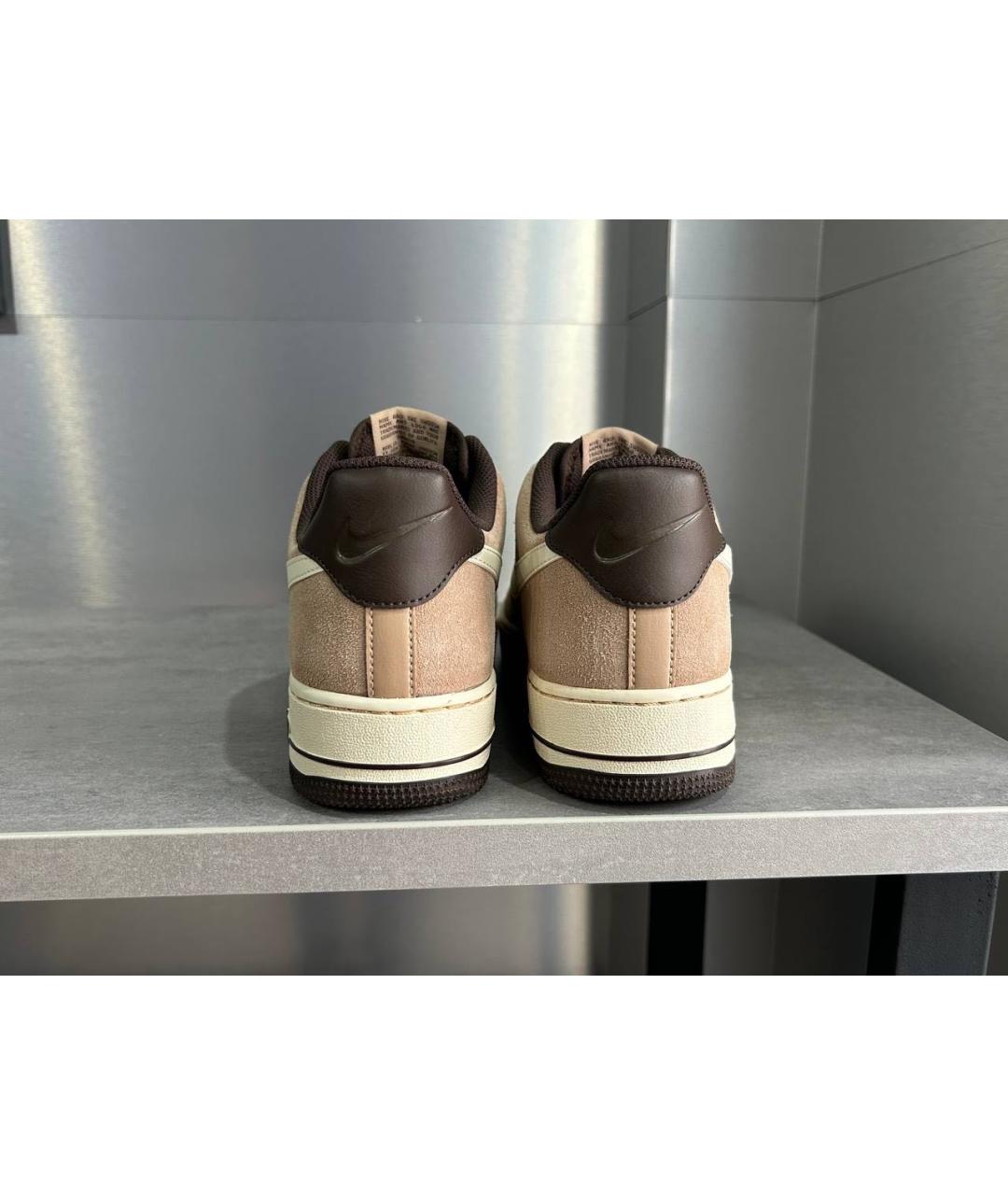 NIKE Бежевые замшевые низкие кроссовки / кеды, фото 8