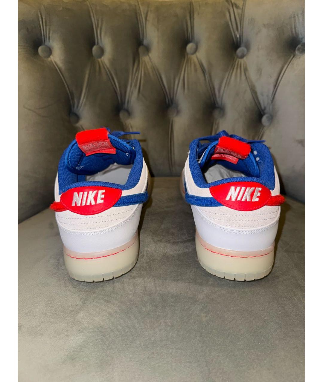 NIKE Белые кожаные низкие кроссовки / кеды, фото 4